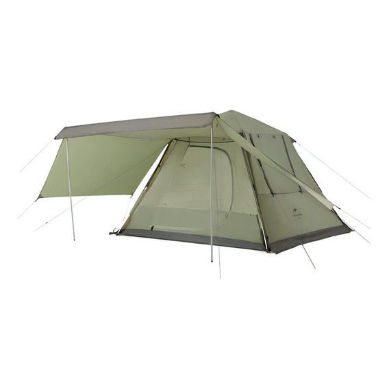 Carpa Automática Autoarmable Naturehike Ango 4 Personas Color Verde Oscuro