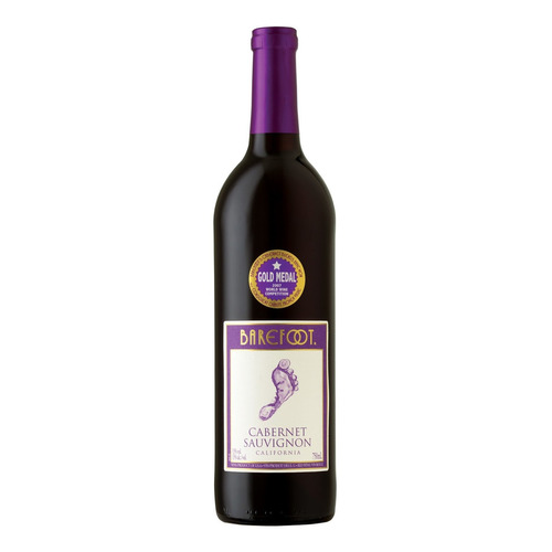 Vino Tinto Estadounidense Barefoot Cabernet Sauvignon 750ml