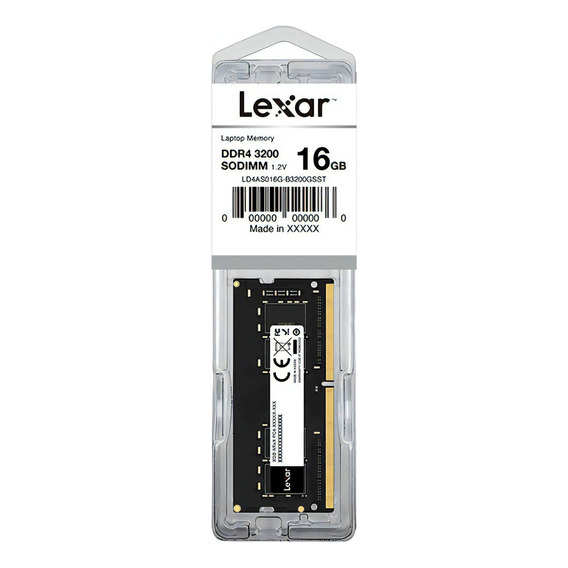 Memoria Sodimm Lexar Ddr4 16gb 3200mhz Ld4as016g-b3200gsst