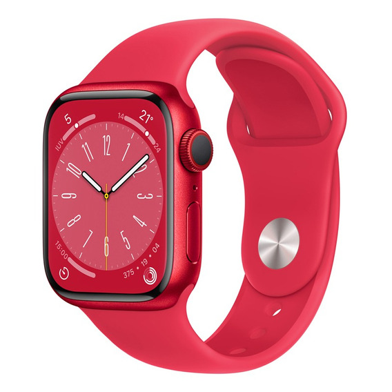 Apple Watch Series 8 GPS + Celular - Caja de aluminio (PRODUCT)RED 41 mm - Correa deportiva (PRODUCT)RED - Patrón - Distribuidor Autorizado