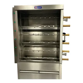 Asador De Pollo A Gas Mstar. 30 Pollos Acero Inox. Frg6ve