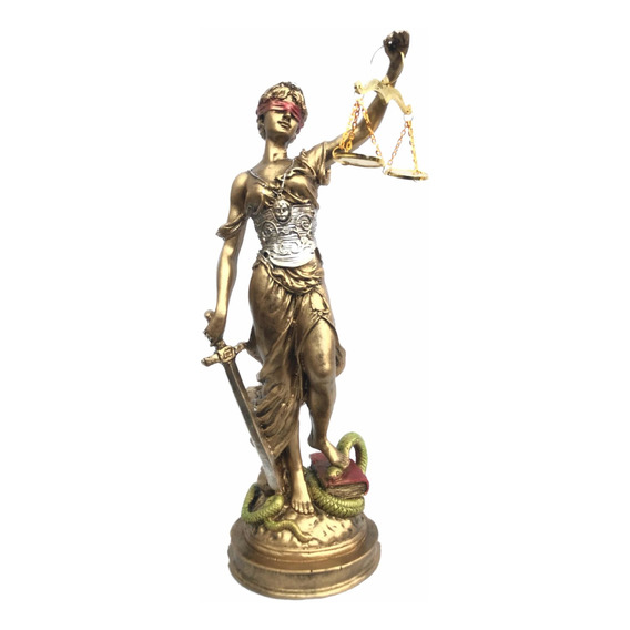 Figura Decorativa Diosa Temis Justicia Balanza Themis 35 Cm