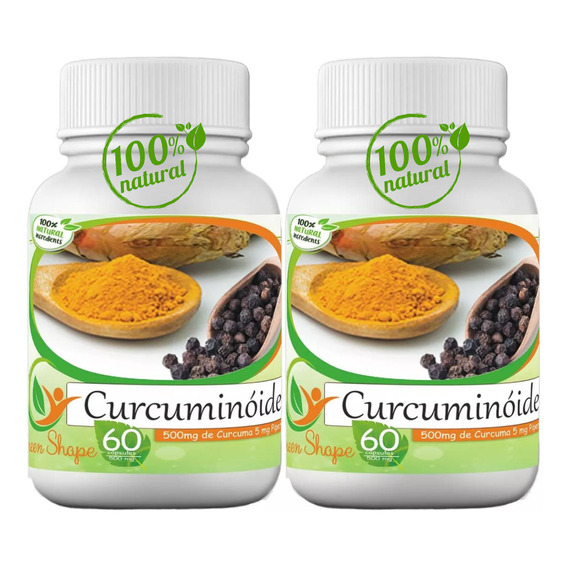 Cúrcuma Con Pimienta Negra  100% Natural 120 Cápsulas