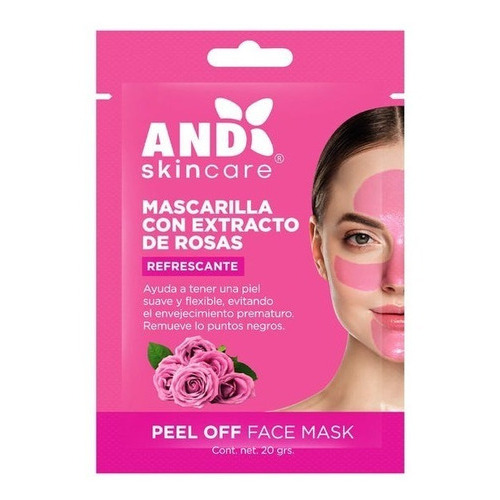 Mascarilla Facial Coreana Peel Off And Con Extracto De Rosas Tipo de piel Mixta