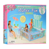 Set De Piscina Para Casa De Muñecas Talla Gloria, Barbie 