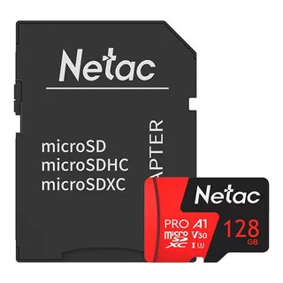 Cartão De Memória Netac P500  Pro Com Adaptador Sd 128gb