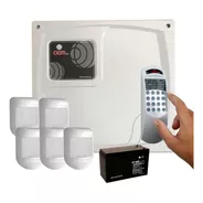 Kit Alarma 5 Zonas Cableada Con Teclado +5 Sensor + Batería