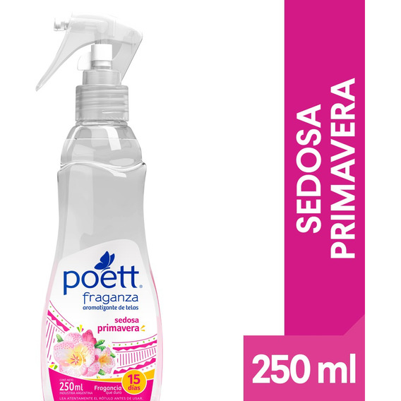 Aromatizante De Telas Poett Fraganza Sedosa Primavera 250ml