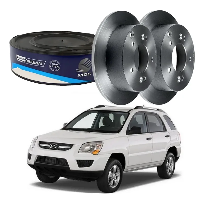 Disco De Freio Traseiro Mds Sportage 2.0 4x2 2007 A 2010