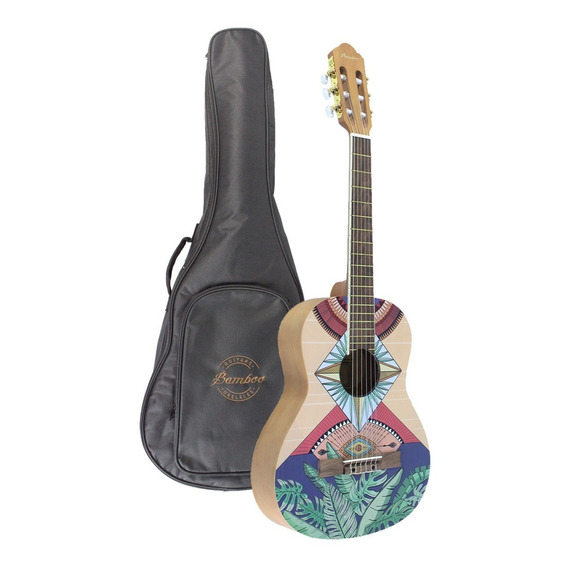 Guitarra Clasica Criolla 3/4 Bamboo Gc-36 World Y Funda