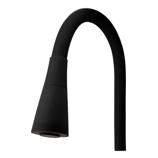 Tubo Flexível Cone Preto Para Reposição De Torneira Silicone