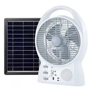 Ventilador Panel Solar 6 En 1 
