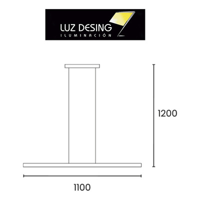 Colgante Led Coban Negro 18w Moderno Altura Regulable Dab