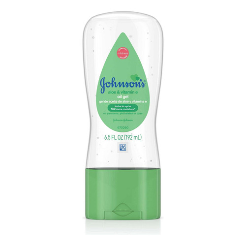 Johnson's Aceite Para Bebe Con Aloe Y Vitamina E 6.5 Fl Oz