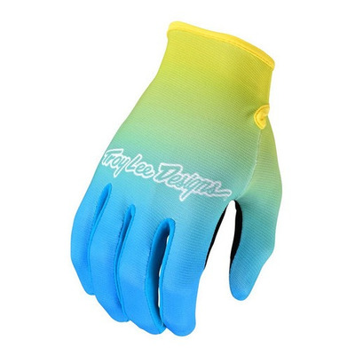 Guantes Bici Flowline Faze Azul / Amarillo Tld Original