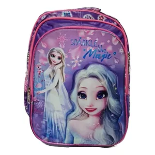 Mochila Escolar Elsa De Frozen Con Relieve, Impermeable