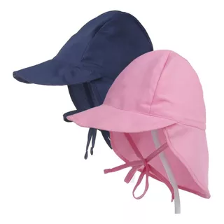 Sombrero De Con Solapa Y Protección Solar Gorro, Dos Piezas