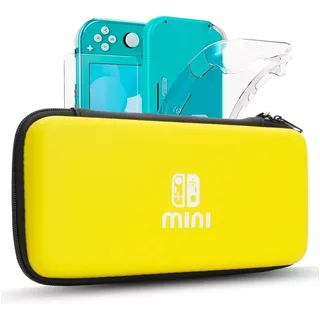 Kit Película Case Transparente Estojo Nintendo Switch Lite