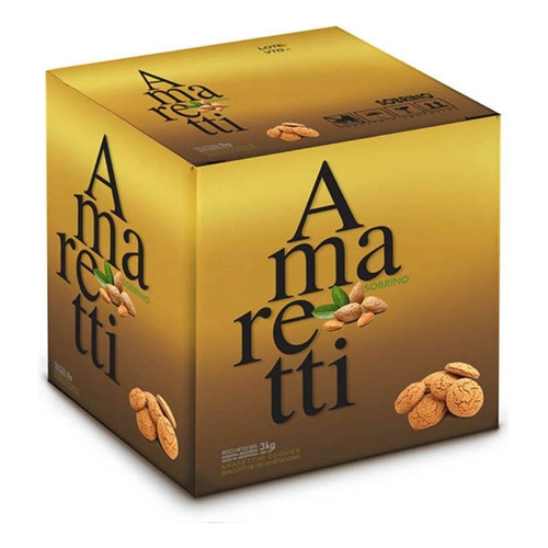 Amarettis Sobrino Caja 3 Kg Galletitas De Almendra P/café Dw