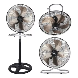  Ventilador Fol Ff-1802 Metálico 3 En 1 De Alta Potencia