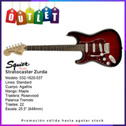 Squier Standard Guitarra Strato Zurda 032-1620-537 Outlet