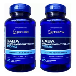 Gaba 750 Mg Gamma Amino 180caps - Unidad a $597