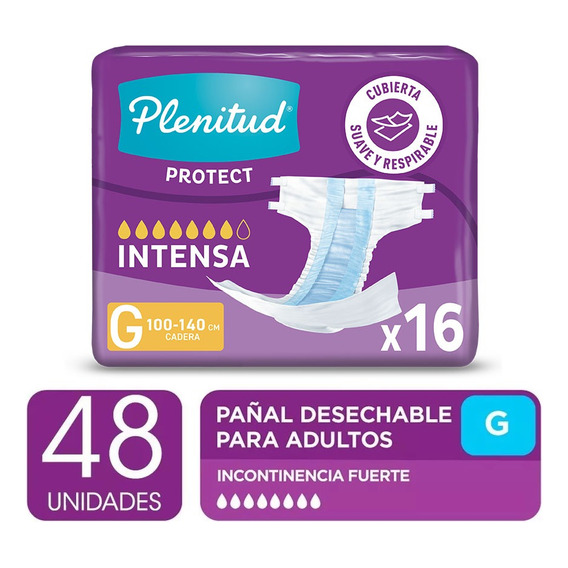 Plenitud Pañal Para Adultos Protect X 16 Pack X 3