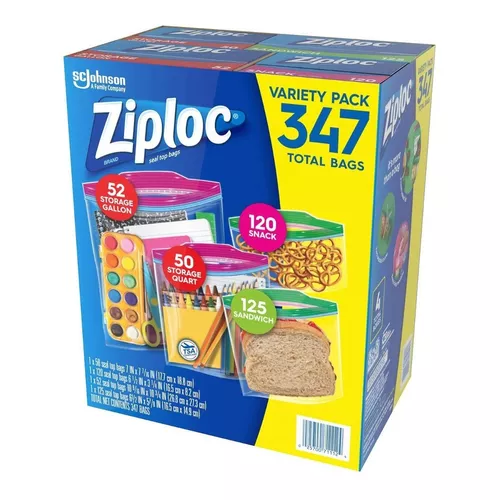 Ziploc Paquete Surtido de Bolsas 347 pzas | Costco México