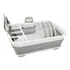 Secaplatos Escurridor Silicona Plegable Platos Vajilla Piu Color Blanco Con Gris