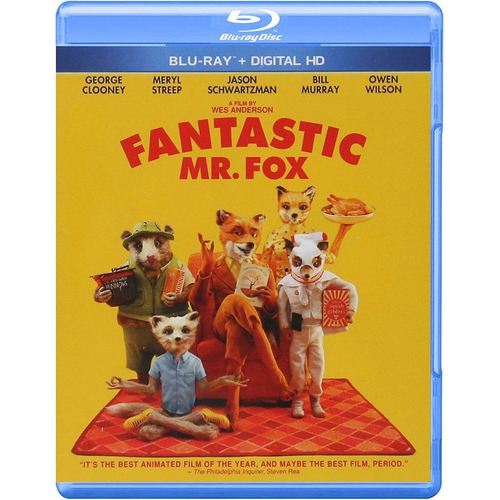 Fantastico Señor Zorro Mr Fox Wes Anderson Pelicula Blu-ray