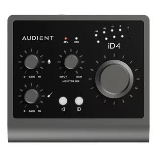 Interfaz De Audio Audient Id4 Negra 2.ª  Gen