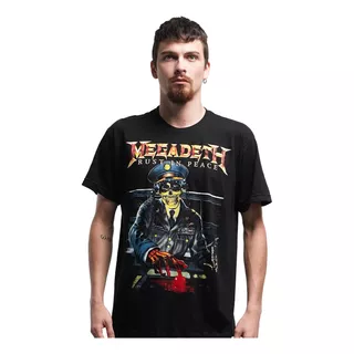 Camiseta Oficial  Megadeth Rust In Peace #2 Rock Activity