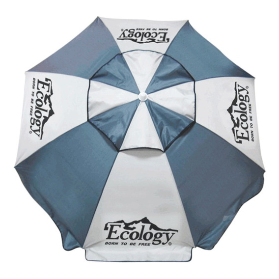 Sombrilla Playa Parasol 1.9m Protección Uv Ecology 4 Colores