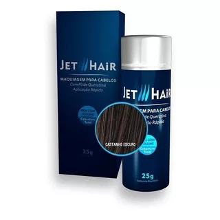 Jet Hair 25g Castanho Escuro + Fixador Jet Hair