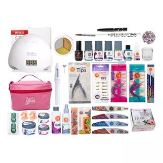 Mega Kit Profesional Uñas Acrílicas + Lámpara 48w, Mc Nails