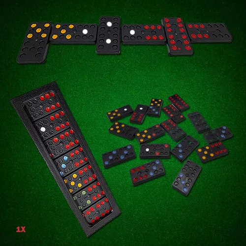 20 Jogos de Domino com 28 Peças de Plástico em Cada