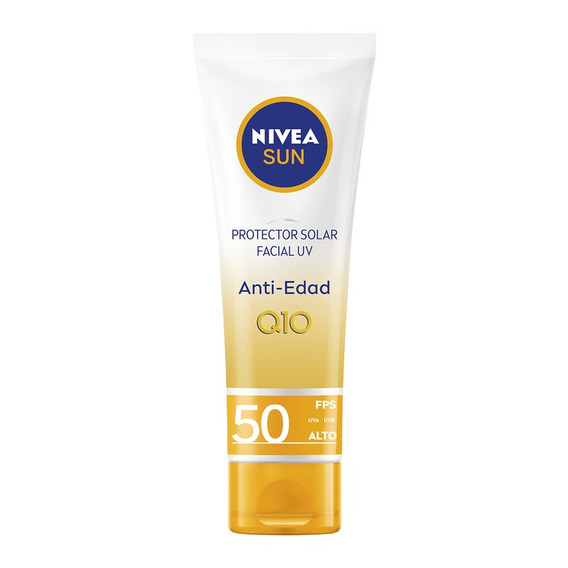 Protector Solar Facial Nivea Sun Anti Edad Q10  Fps50+ 50 Ml