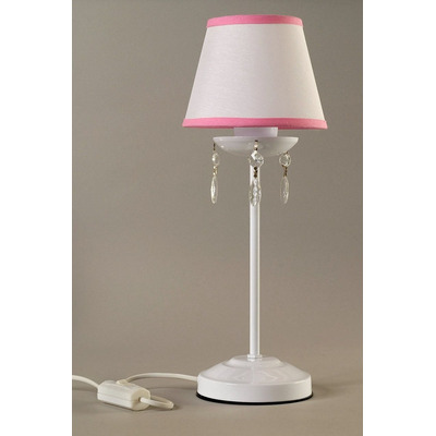 Lampara Velador Infantil Con Cairel Habitacion Rosa