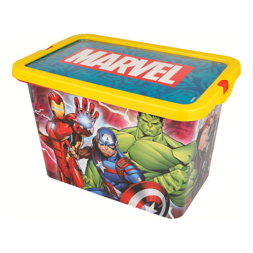 Caja Organizadora Infantil Avengers 7 Lts Plástica 