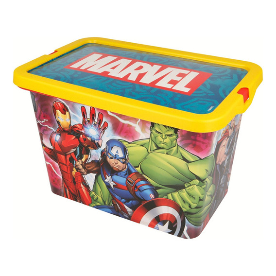 Caja Organizadora Infantil Avengers 7 Lts Plástica 