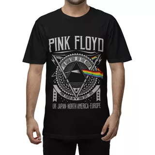 Remera Estampada Pink Floyd Algodón Serigrafía Digital