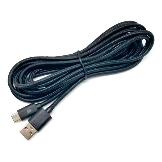 Cable Usb Tipo C 3 Metros Para Joystick Ps5 - Con Luz Led