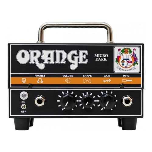 Cabezal Guitarra Orange Micro Dark Hibrido Os-d-md Color Negro