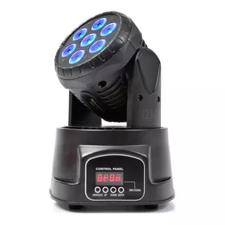 Cabeza Movil Robotico Par 7 Led Rgbw Dmx Fiesta Disco