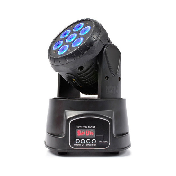 Cabeza Movil Robotico Par 7 Led Rgbw Dmx Fiesta Disco