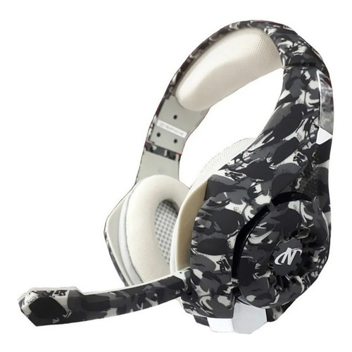 Auriculares gamer Nisuta NSAUG300C gris camuflado