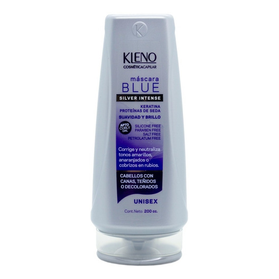 Kleno Blue Mascara Silver Intense Matizadora Rubios 200ml