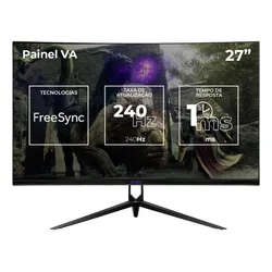 Monitor Gamer Mancer Valak Vx3h 27 Pol Curvo 2k 1ms 240hz no Mercado Livre com oferta e cupom de desconto