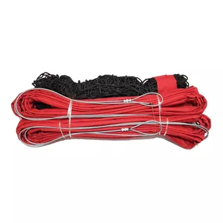 Red Voleibol Embreada Doble Cable De Acero, Banda 4 Lados
