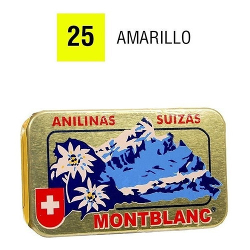 Anilinas Montblanc® Cajita Dorada Color 25. Amarillo